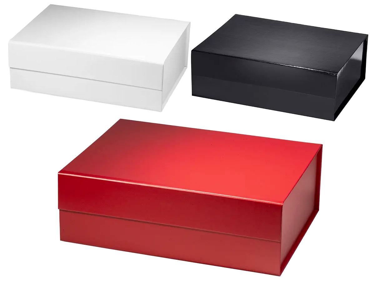 Cajas de regalo de lujo con cierre magnético en tres colores