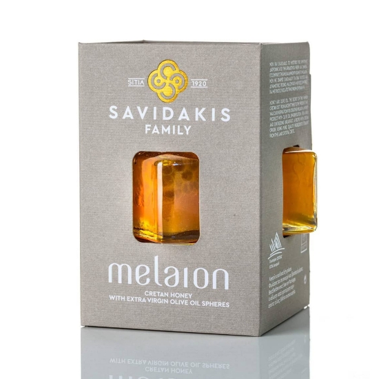 Cretan thyme honey with Extra Virgin Olive Oil spheres Melaion